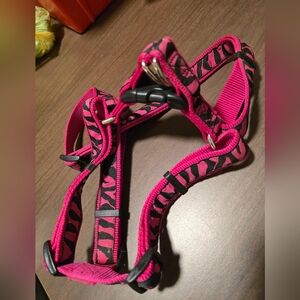 Pink and Black Zebra Print Dog Harness Size LARGE